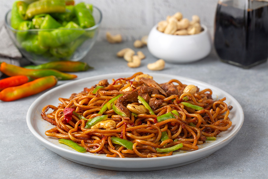 Idea ricetta noodles di anacardi